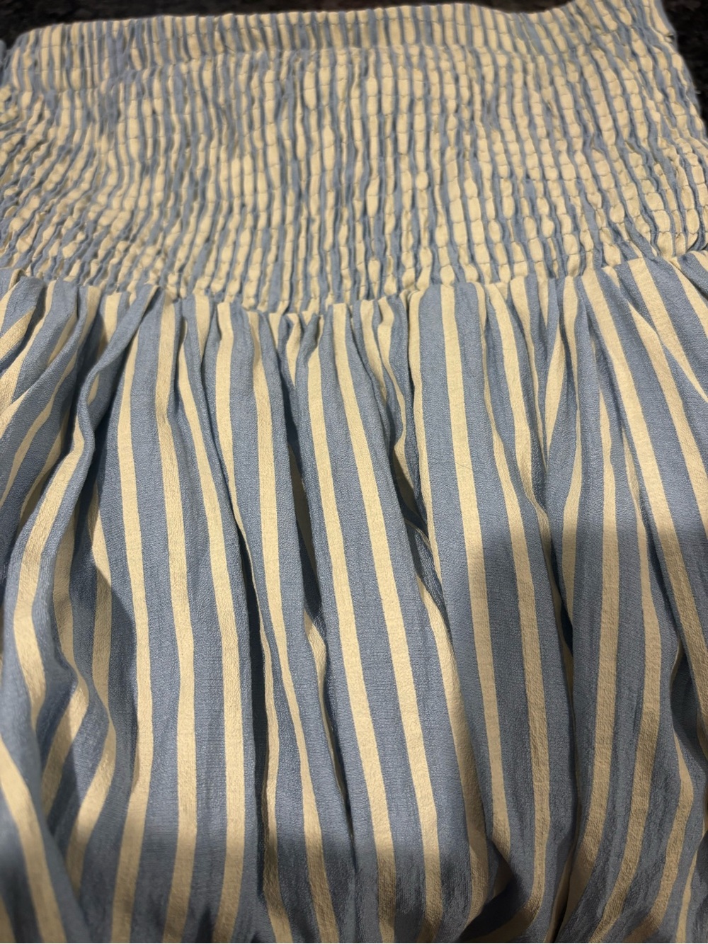 By Together Striped Strapless Tube Maxi Dress in Blue and Cream - Picture 11 of 12